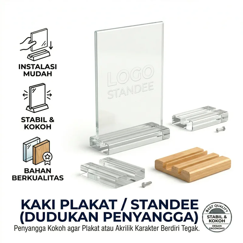 Kaki Plakat / Standee Akrilik