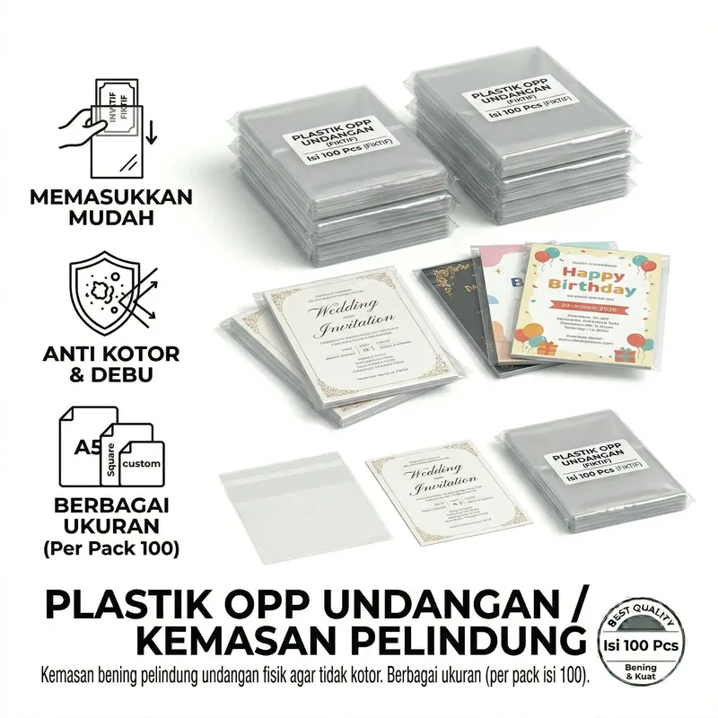 Plastik OPP Undangan (100 pcs)