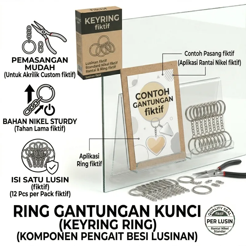 Ring Gantungan Kunci (per lusin)