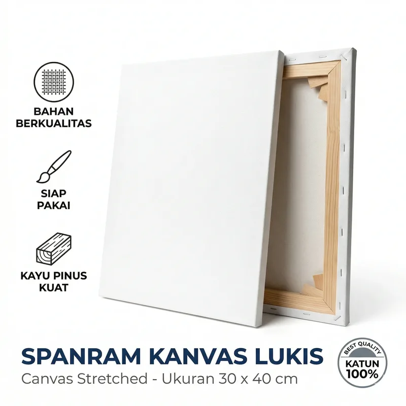 Spanram Kanvas Lukis 30×40cm