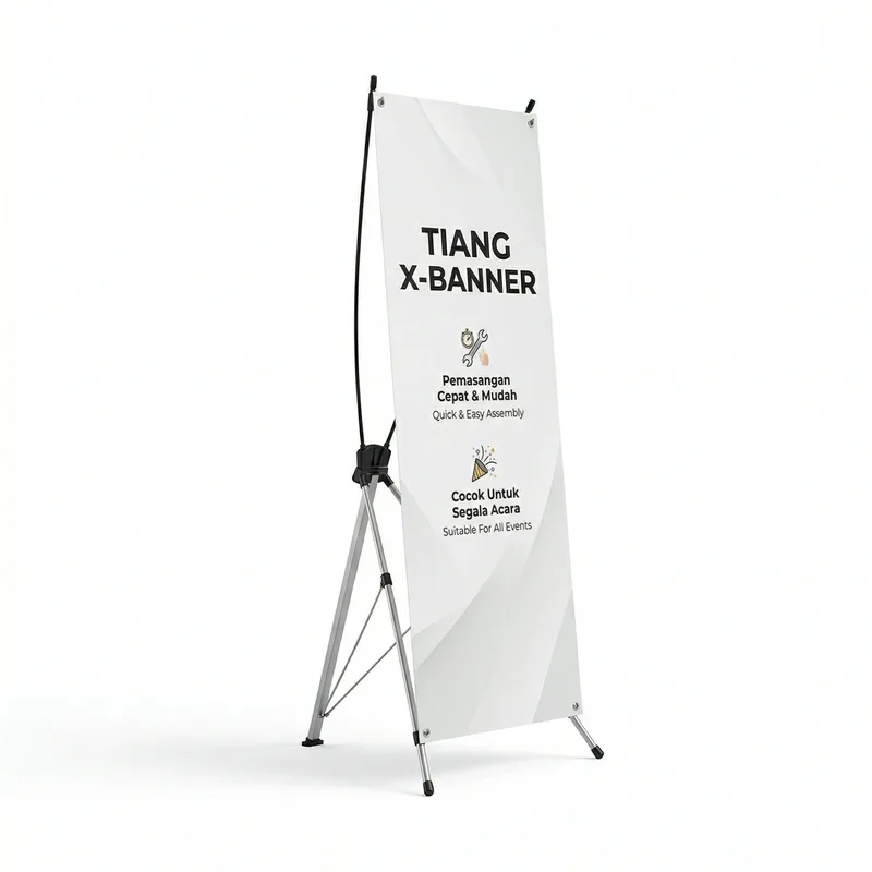 Tiang X-Banner Aluminium